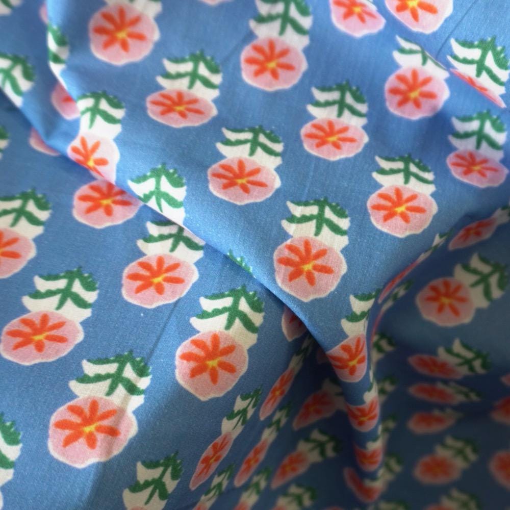 Peach Blossom Cotton Lawn Fabric
