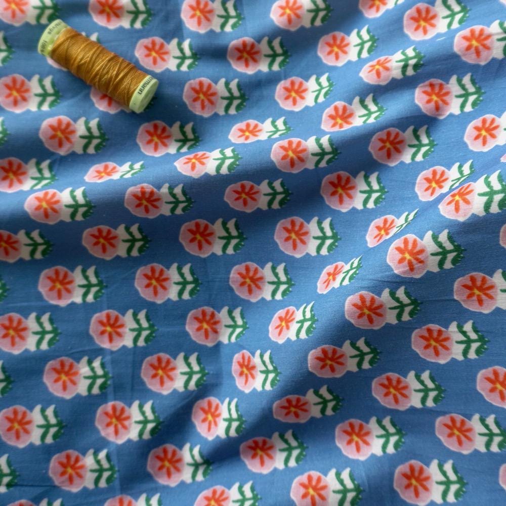 Peach Blossom Cotton Lawn Fabric