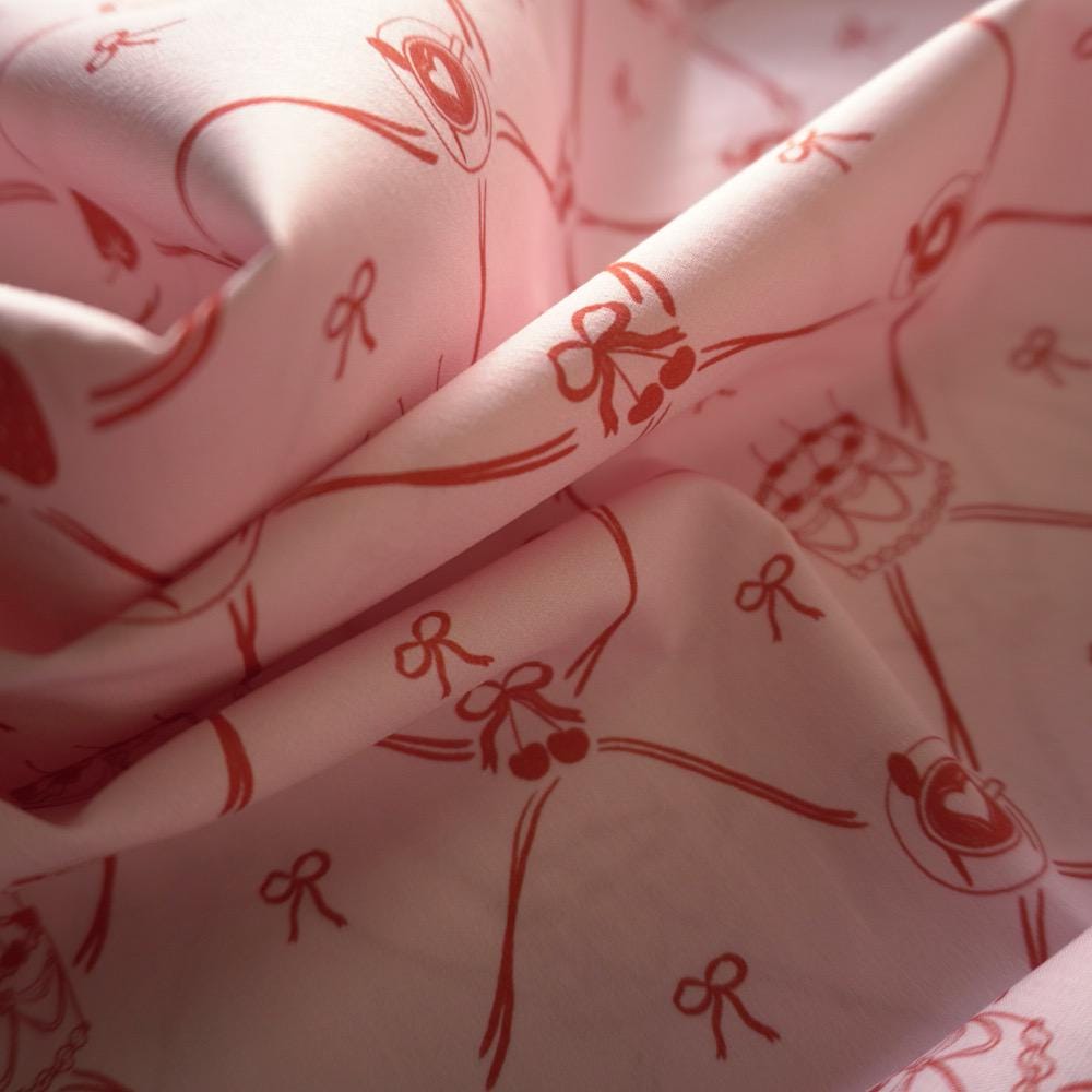 Live, Laugh, CAKE – Light Weight Cotton Lawn Print Fabric - Hey Sew Sister