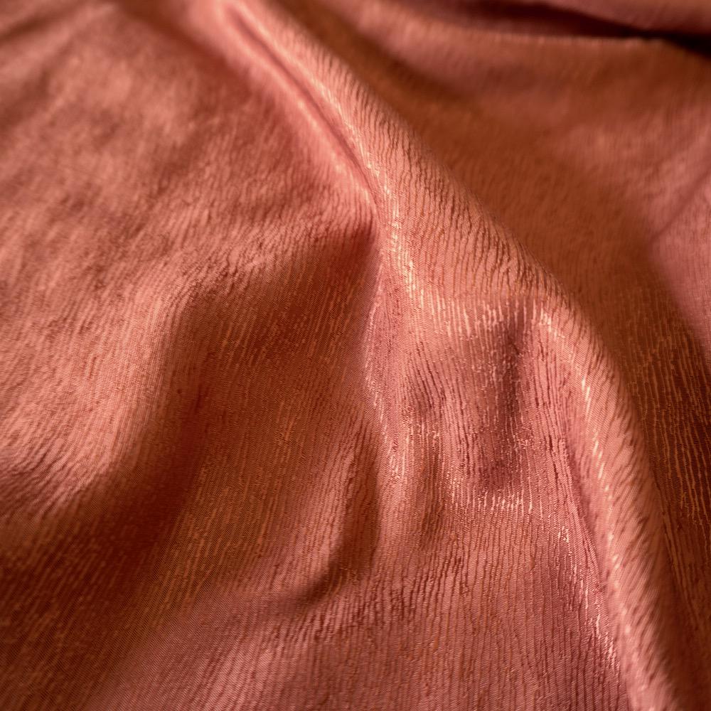 Cupro Tencel Bark Silk Jacquard - Chocolate brown