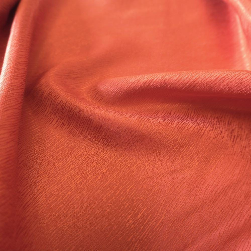 Cupro Tencel Bark Jacquard  - Red