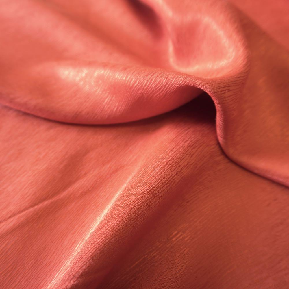 Cupro Tencel Bark Jacquard  - Red