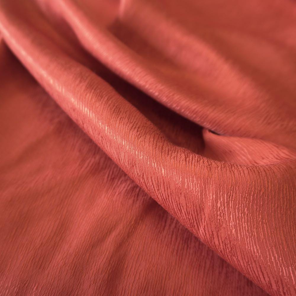 Cupro Tencel Bark Jacquard  - Red