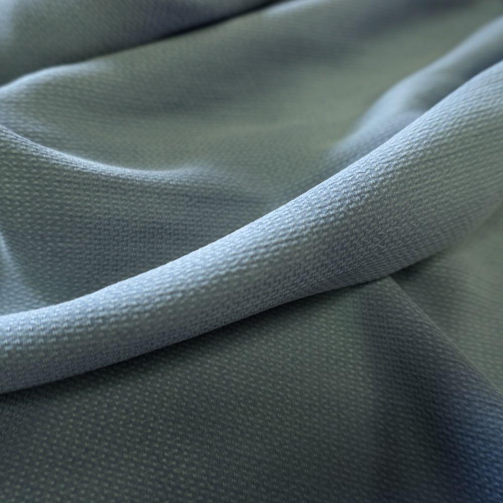 Cupro Small Jacquard - Grey Blue