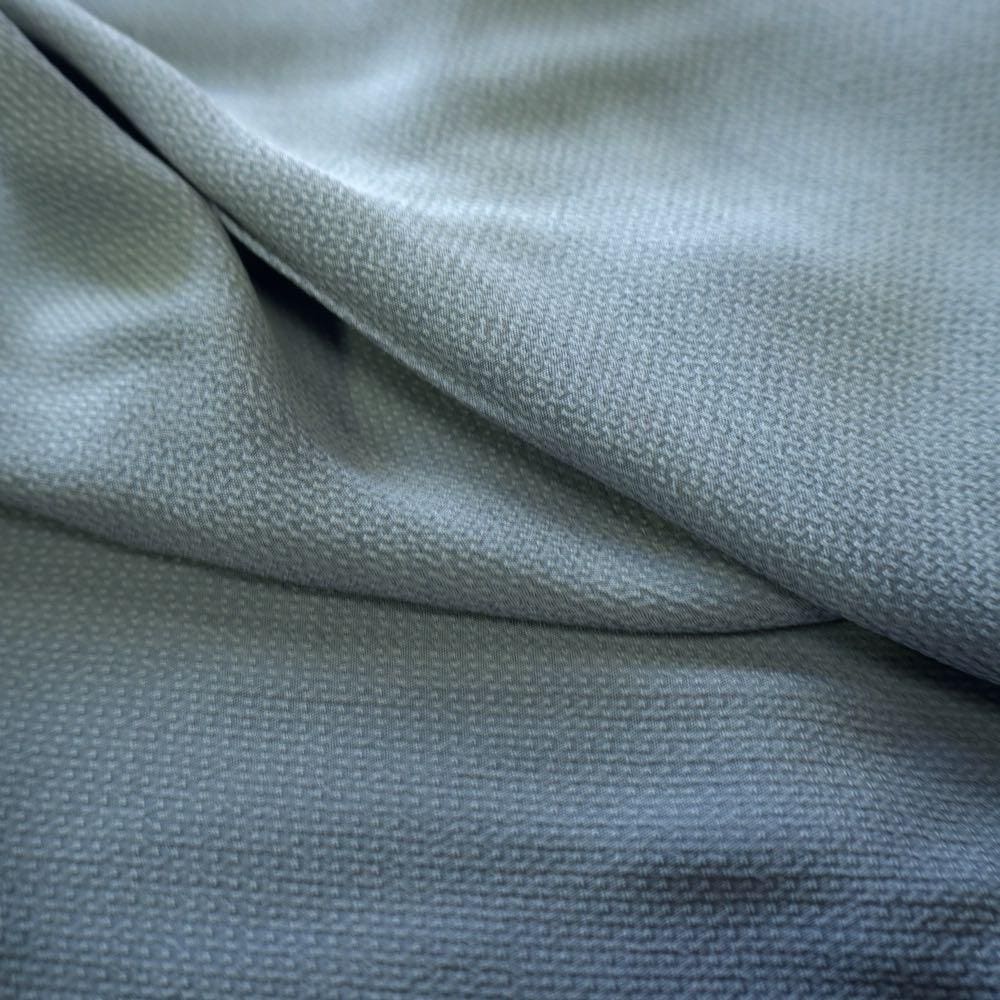 Cupro Small Jacquard - Grey Blue