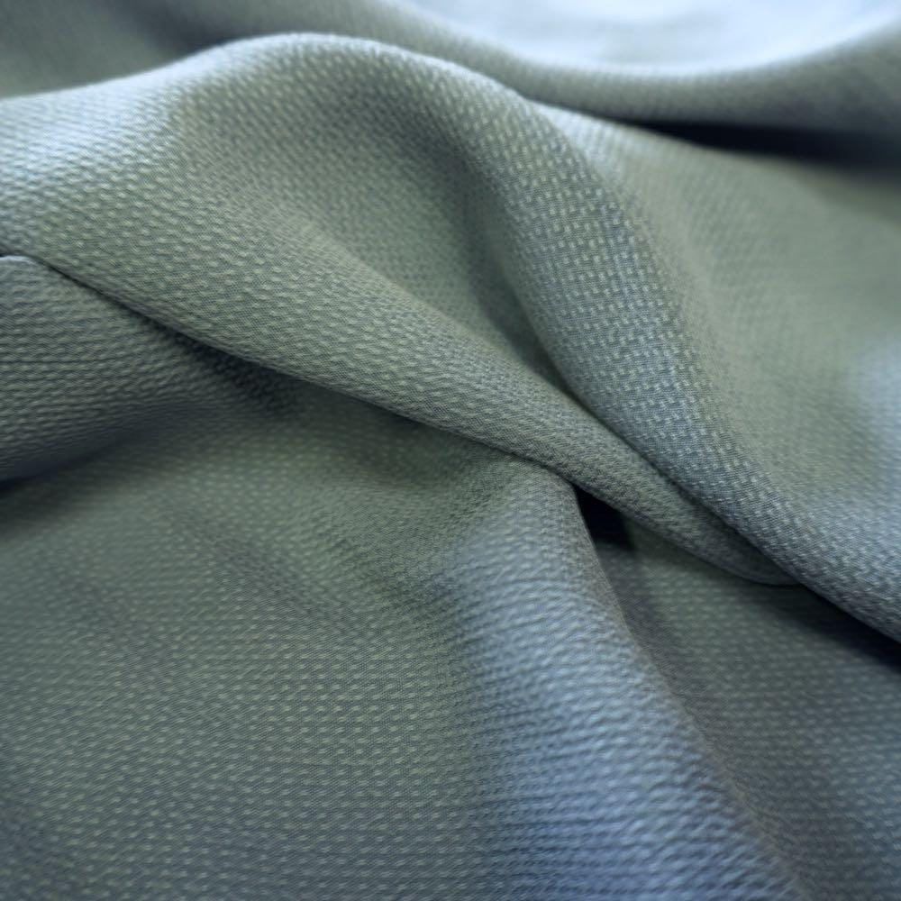 Cupro Small Jacquard - Grey Blue