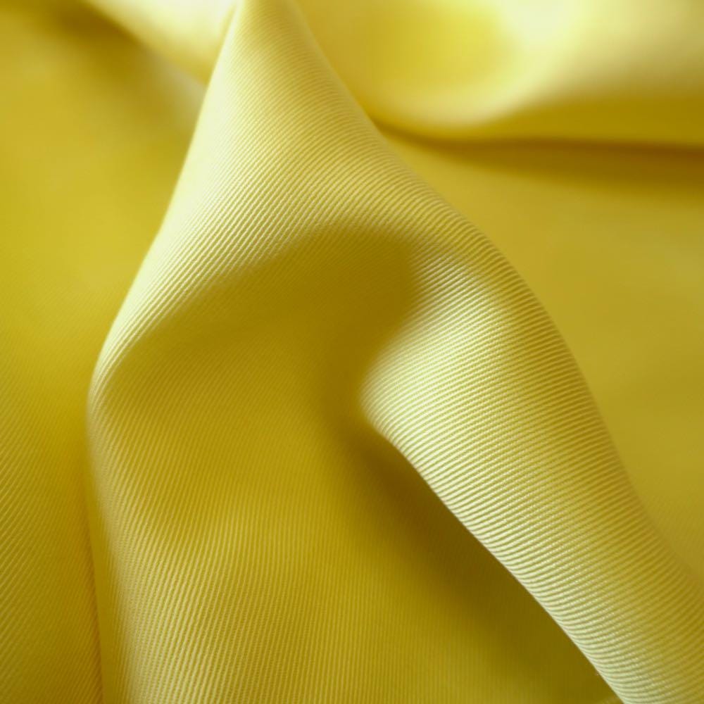 Sand Washed Tencel Twill fabric - Sunset Yellow