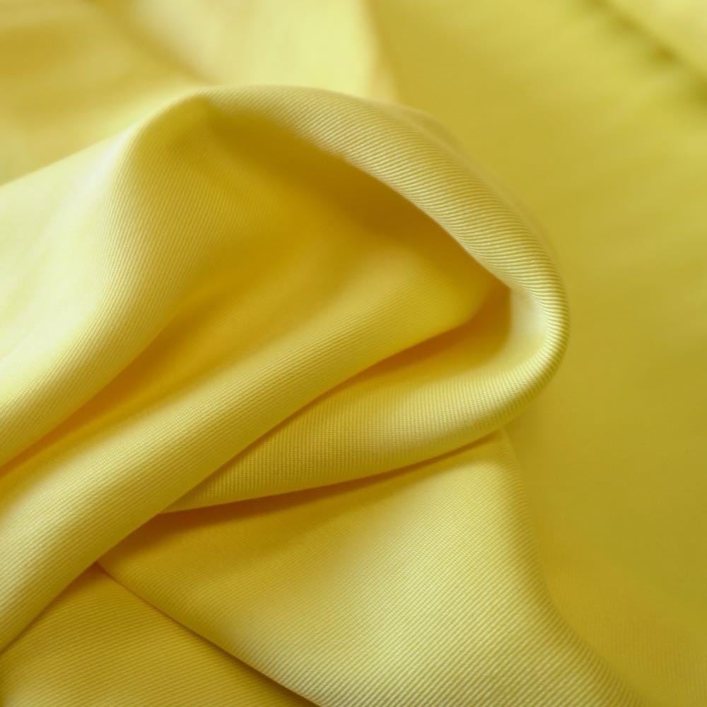 Sand Washed Tencel Twill fabric - Sunset Yellow