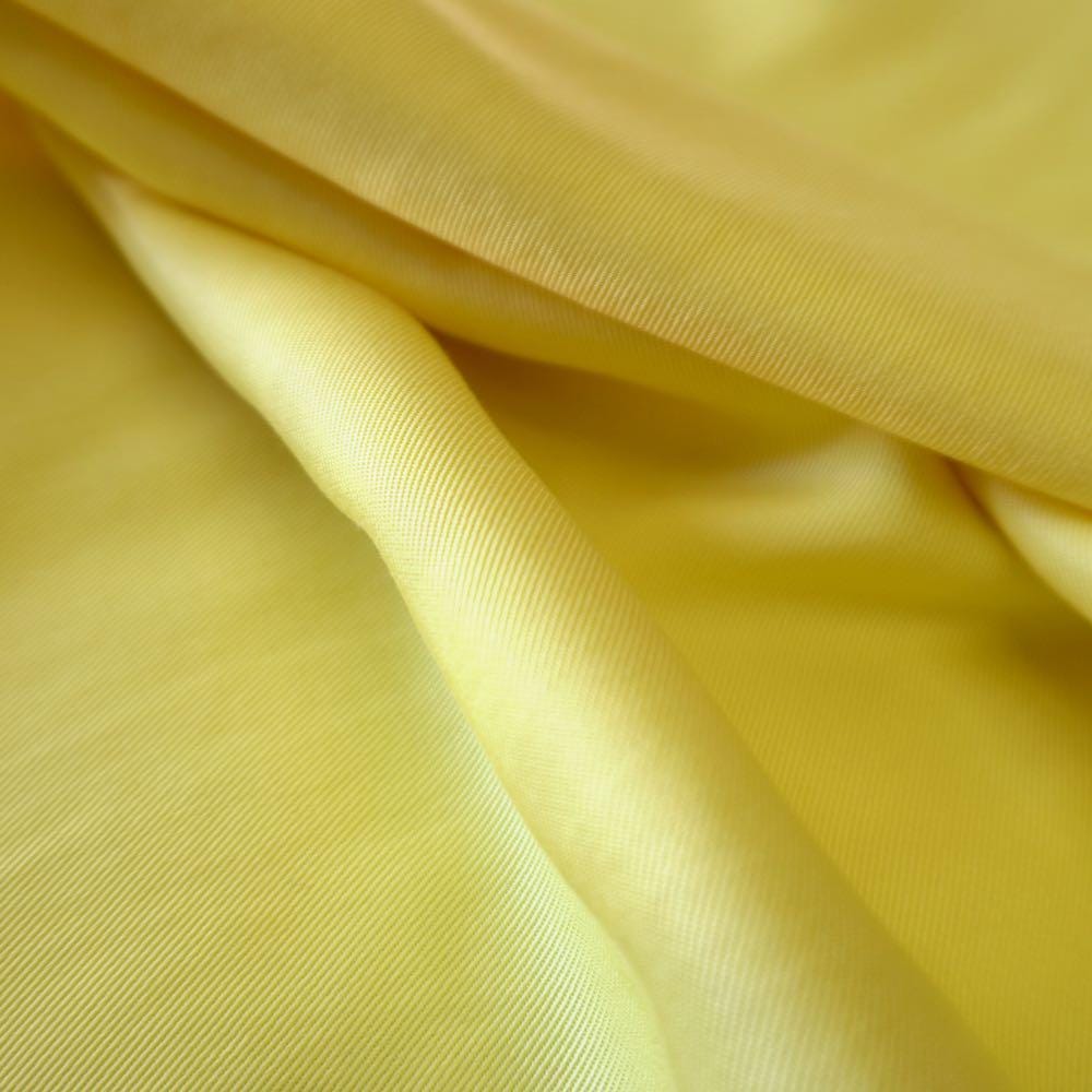 Sand Washed Tencel Twill fabric - Sunset Yellow