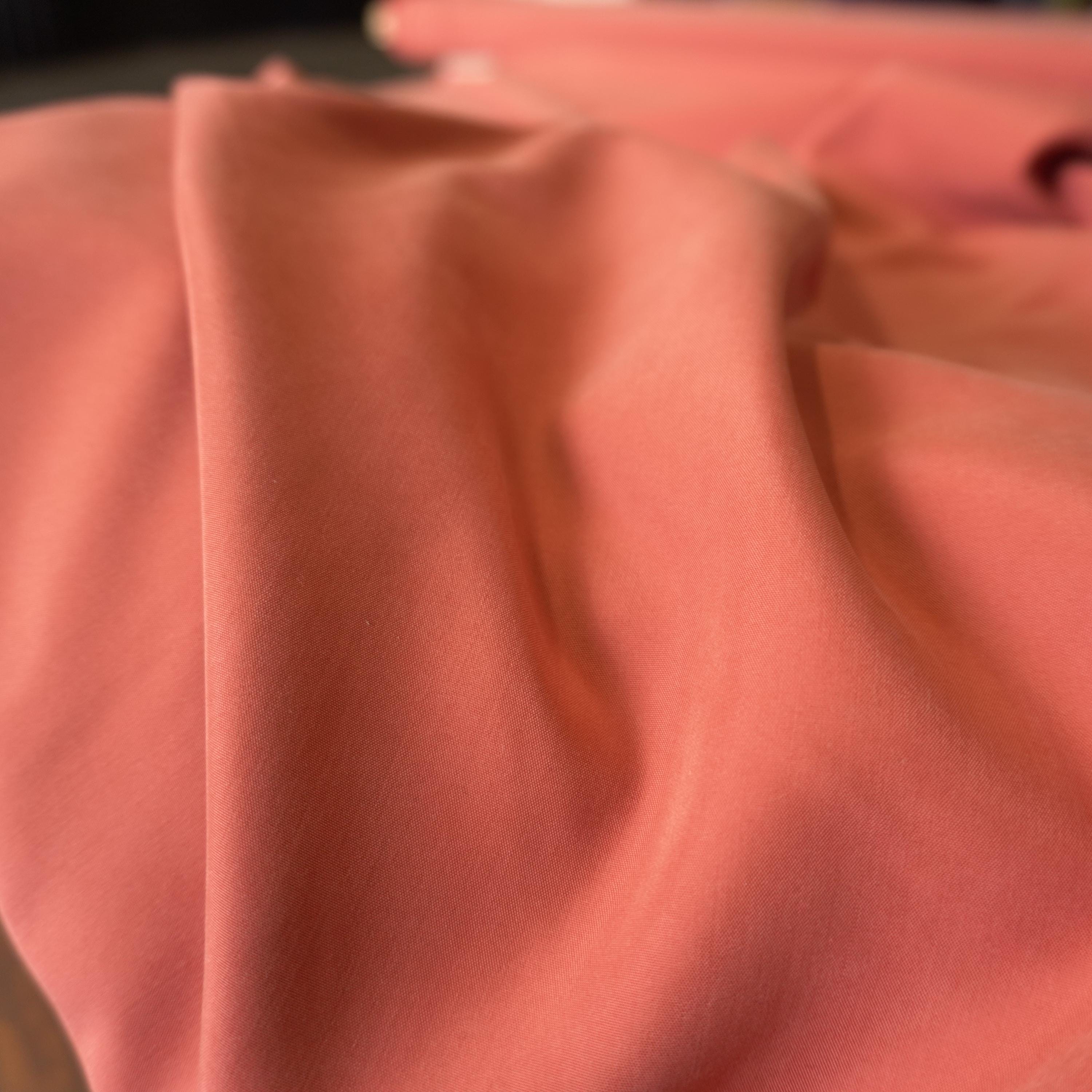 Light weight Lenzing Modal poplin - Terracotta red