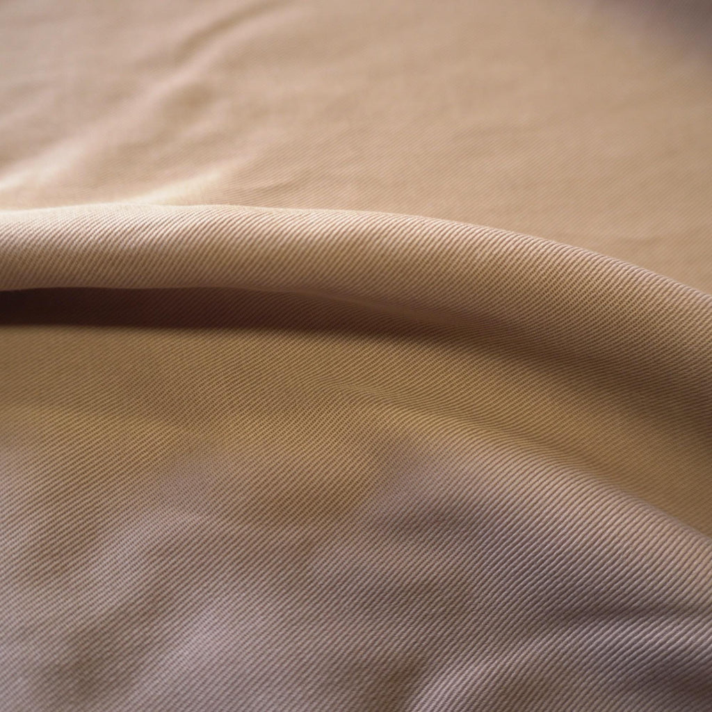 Sand Washed Tencel Twill fabric - Beige