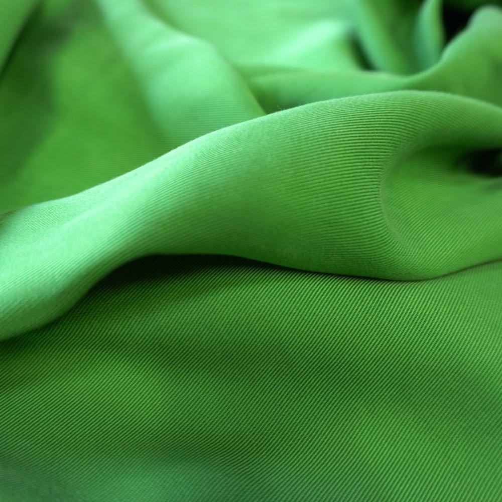 Sand Washed Tencel Twill fabric - Green