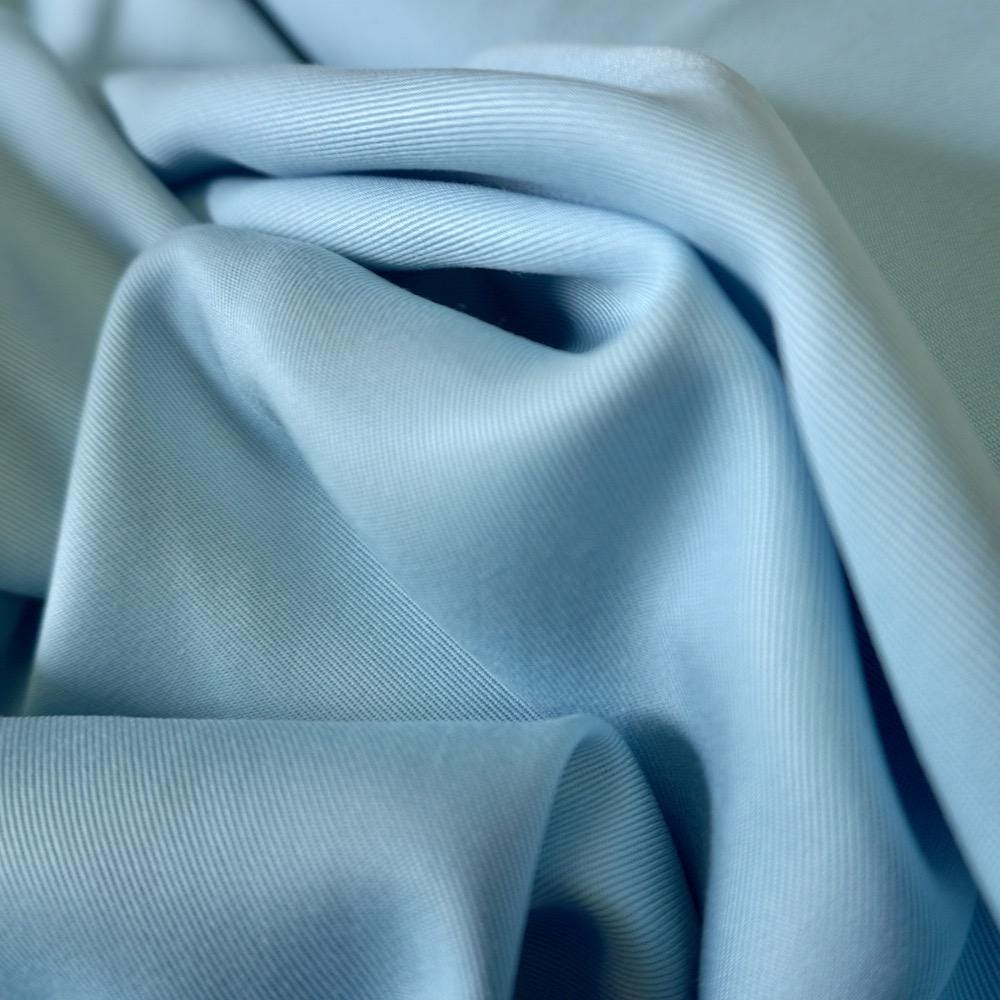 Sand Washed Tencel Twill fabric - Sky Blue