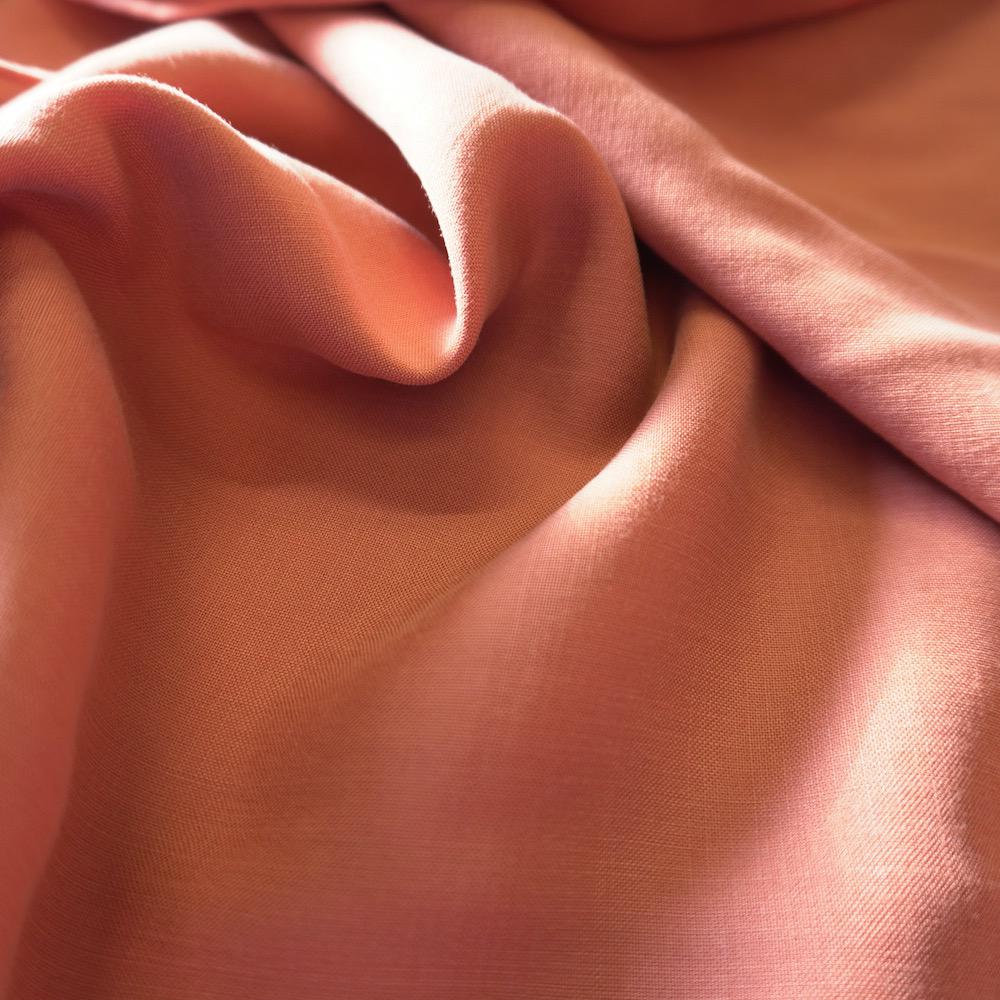 Tencel Slub Plain Weave - Terracotta red