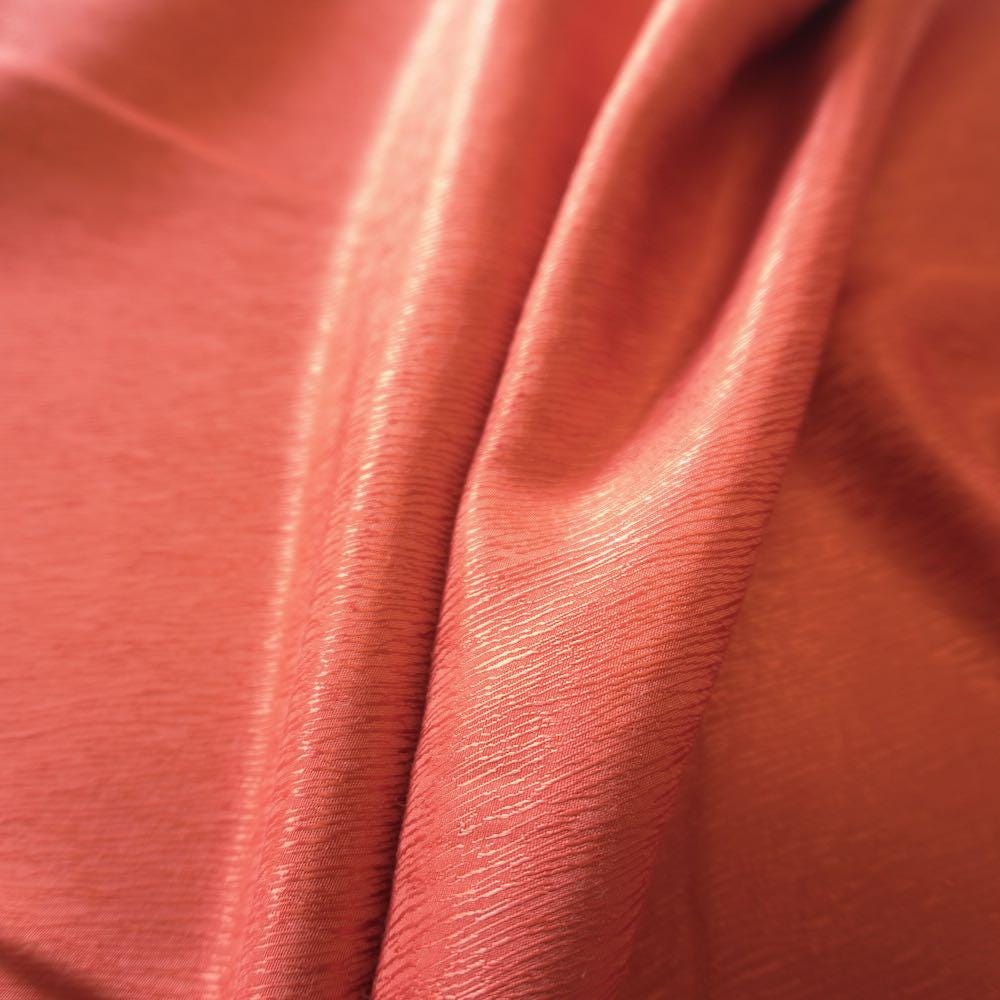 Cupro Tencel Bark Jacquard  - Red