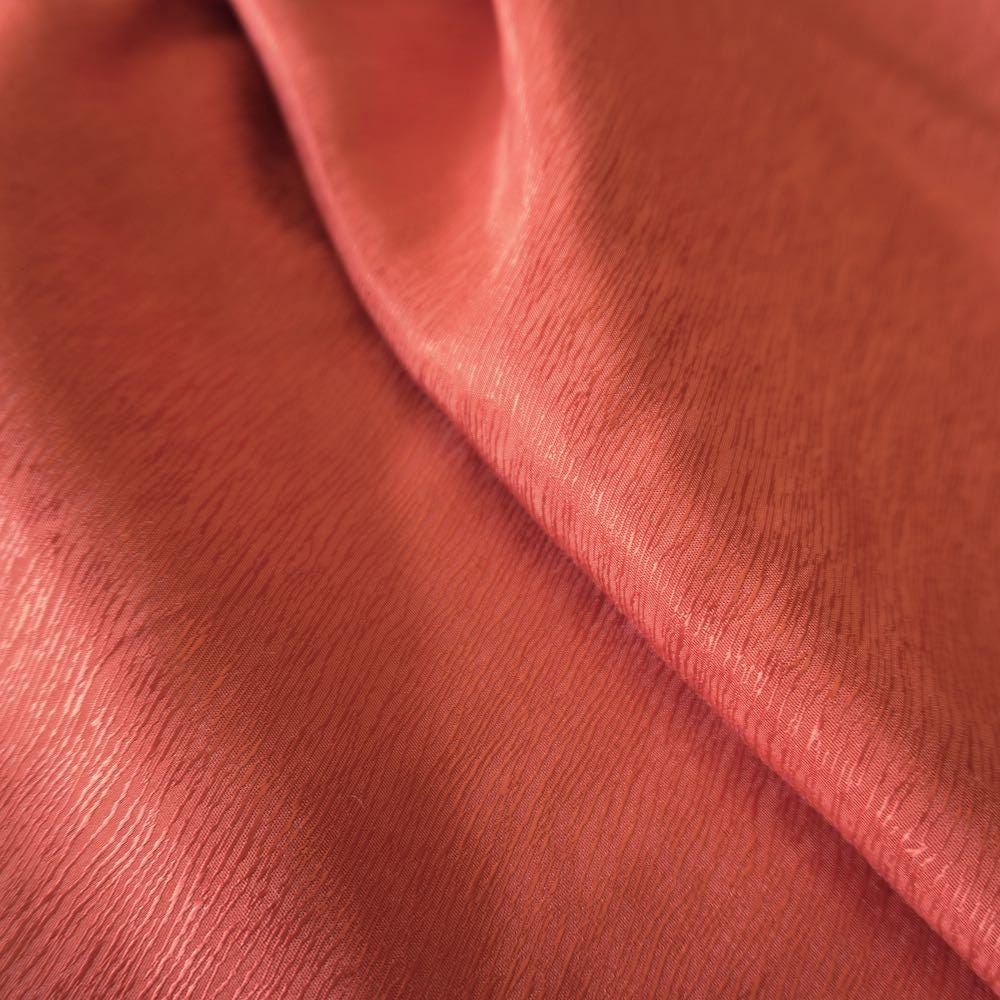 Cupro Tencel Bark Jacquard  - Red