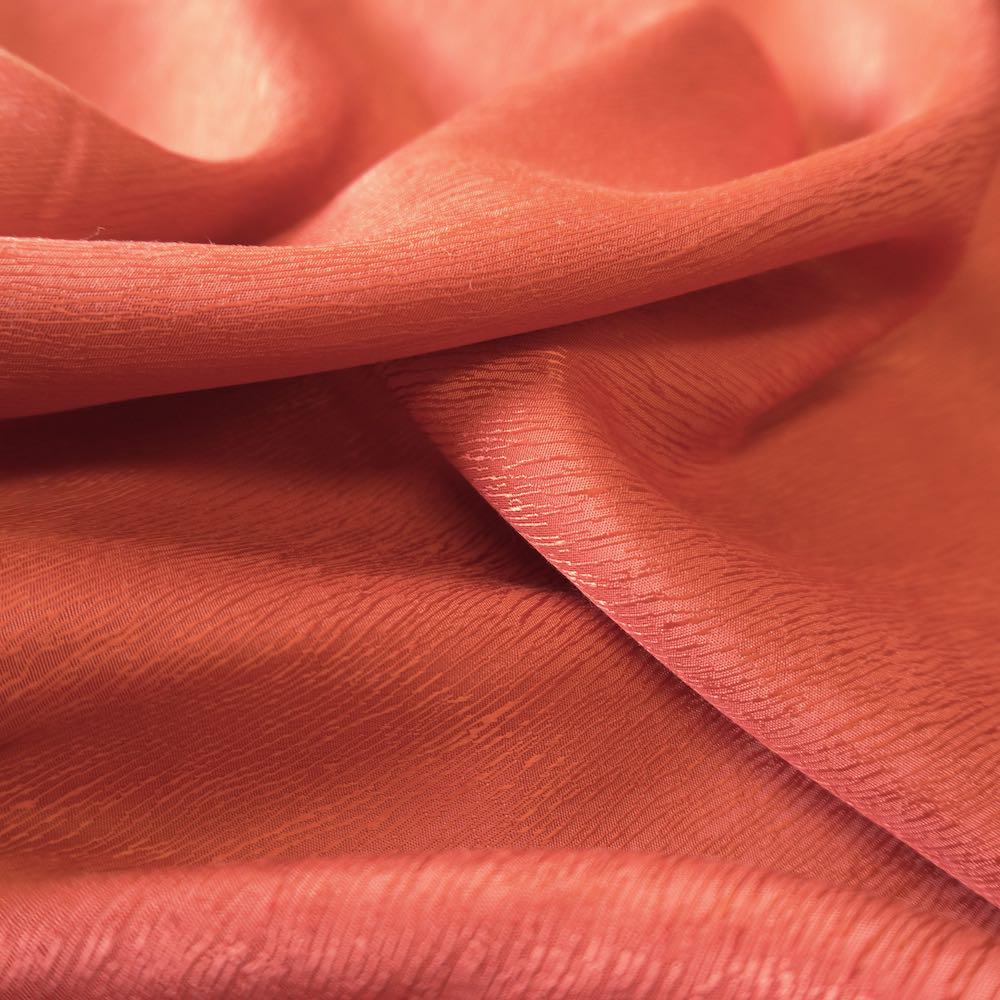 Cupro Tencel Bark Jacquard  - Red