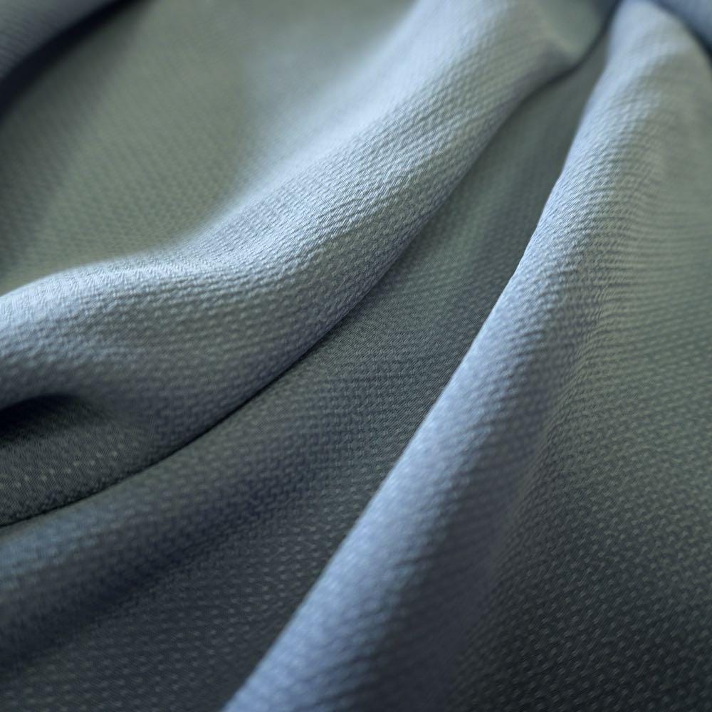 Cupro Small Jacquard - Grey Blue