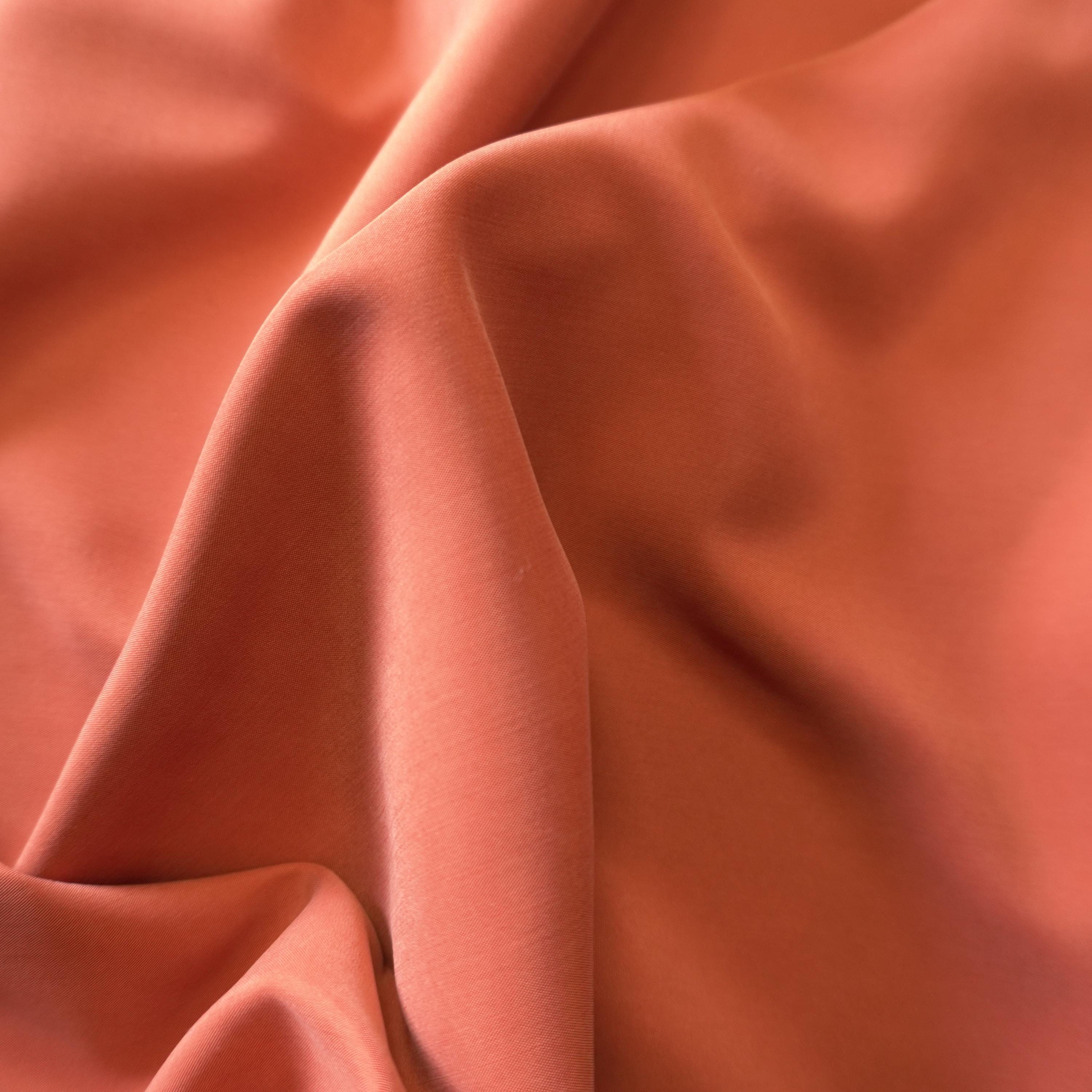 Light weight Lenzing Modal poplin - Terracotta red