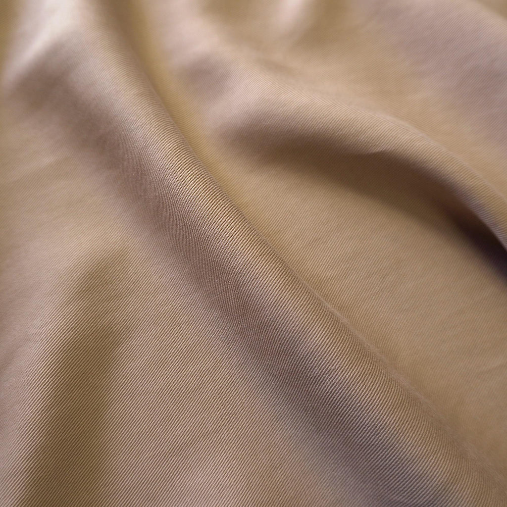 Sand Washed Tencel Twill fabric - Beige