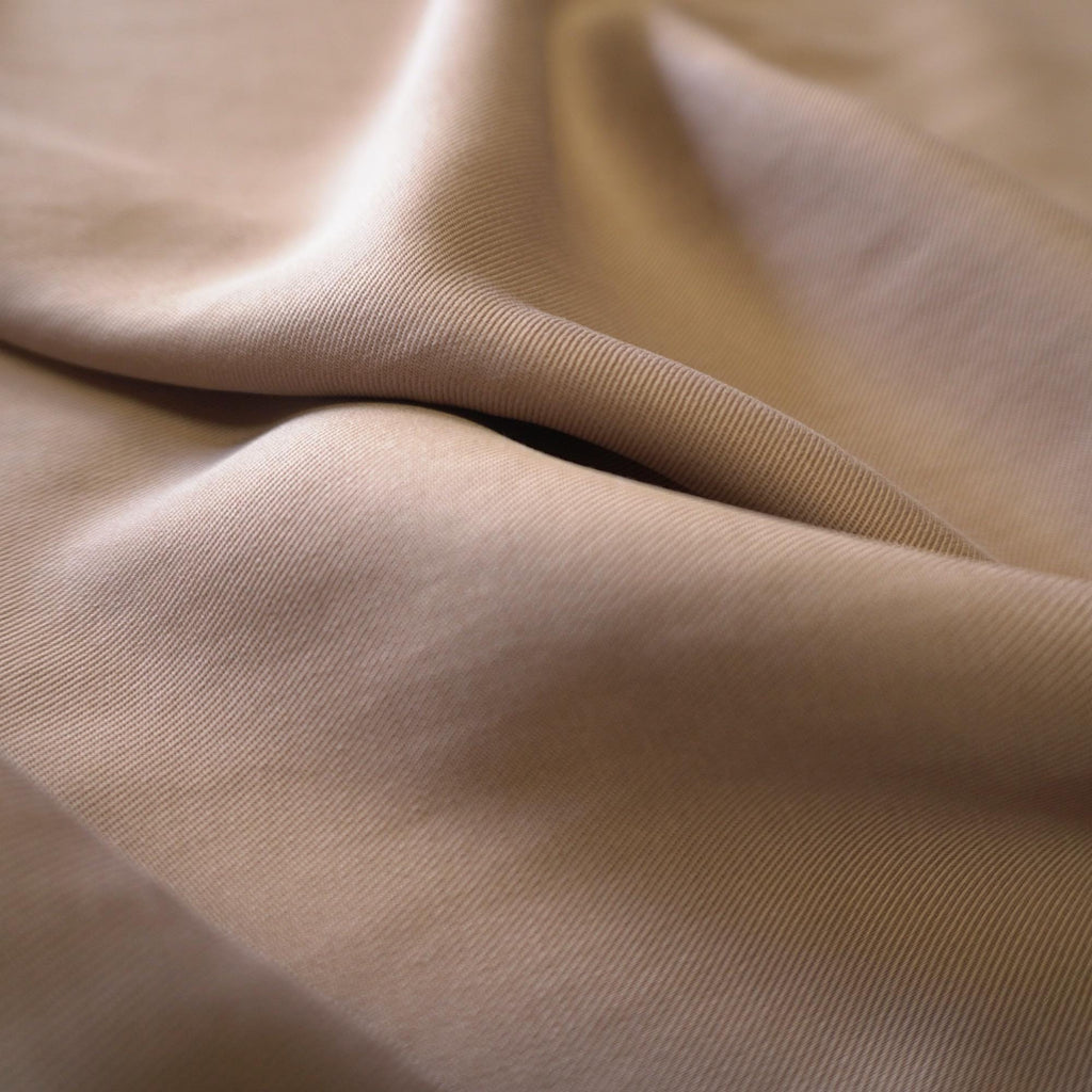 Sand Washed Tencel Twill fabric - Beige