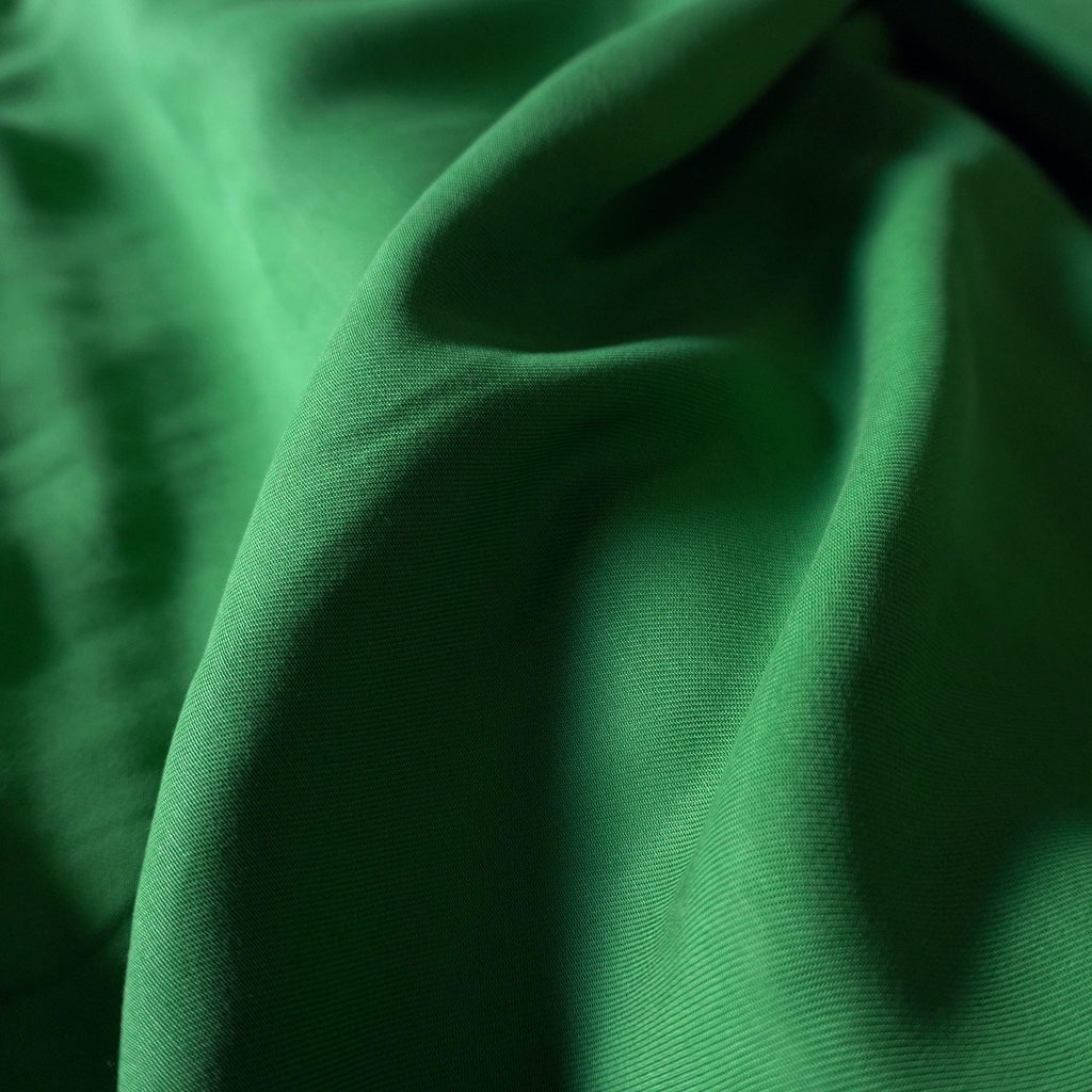 Sand Washed Tencel Twill fabric - Green