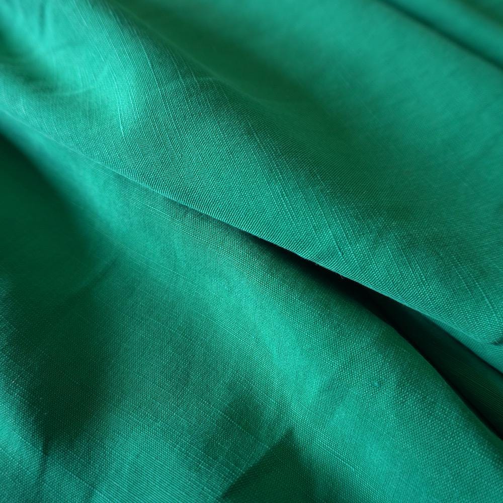 Sand washed Tencel linen - Emerald Green