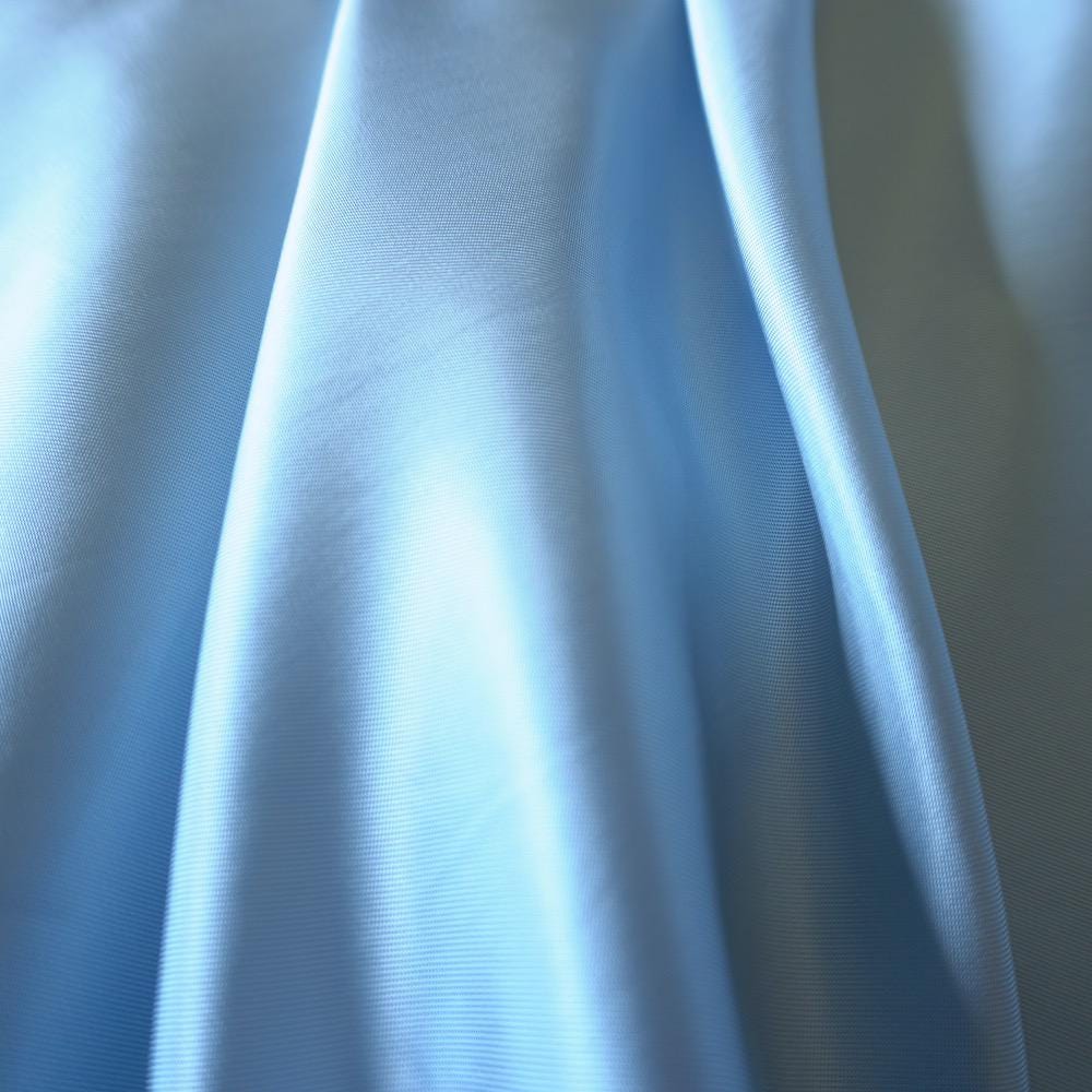 Viscose Silk Satin - Light Blue Soft Drape Lightweight Fabric