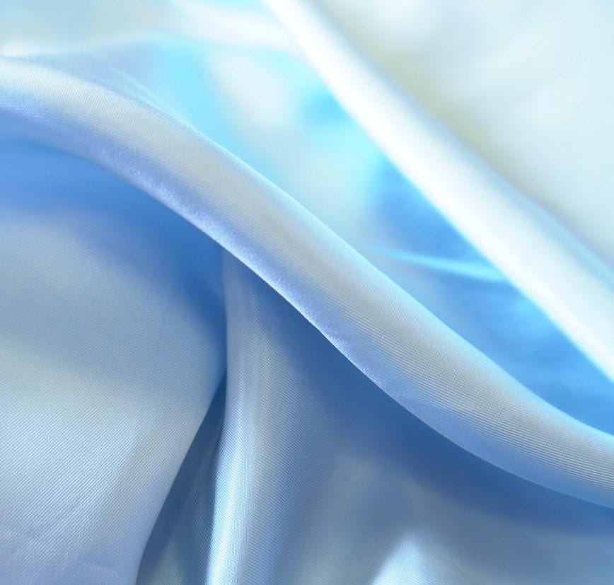 Viscose Silk Satin - Light Blue Soft Drape Lightweight Fabric