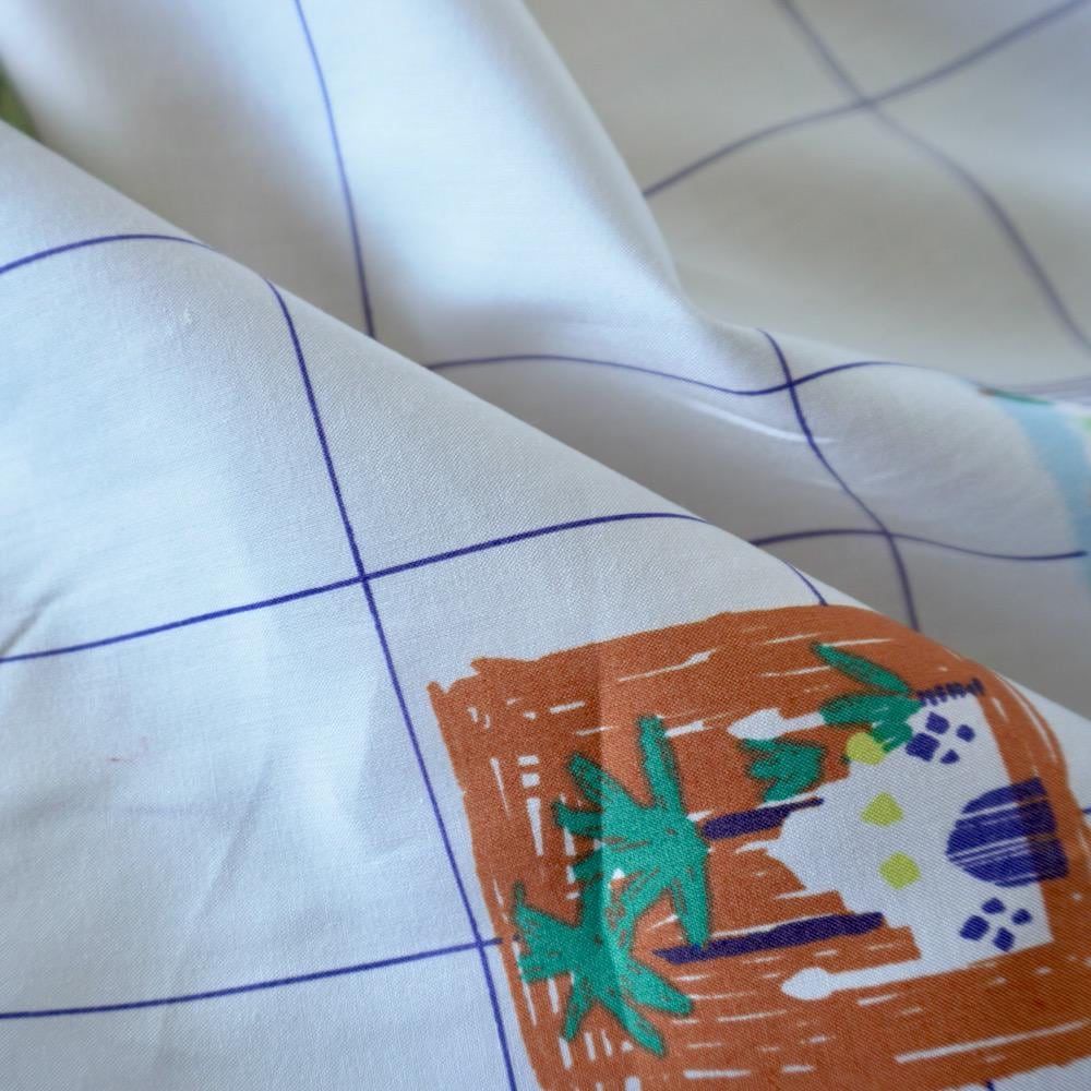 I'm Not a Camel - Grid Cotton Poplin Fabric