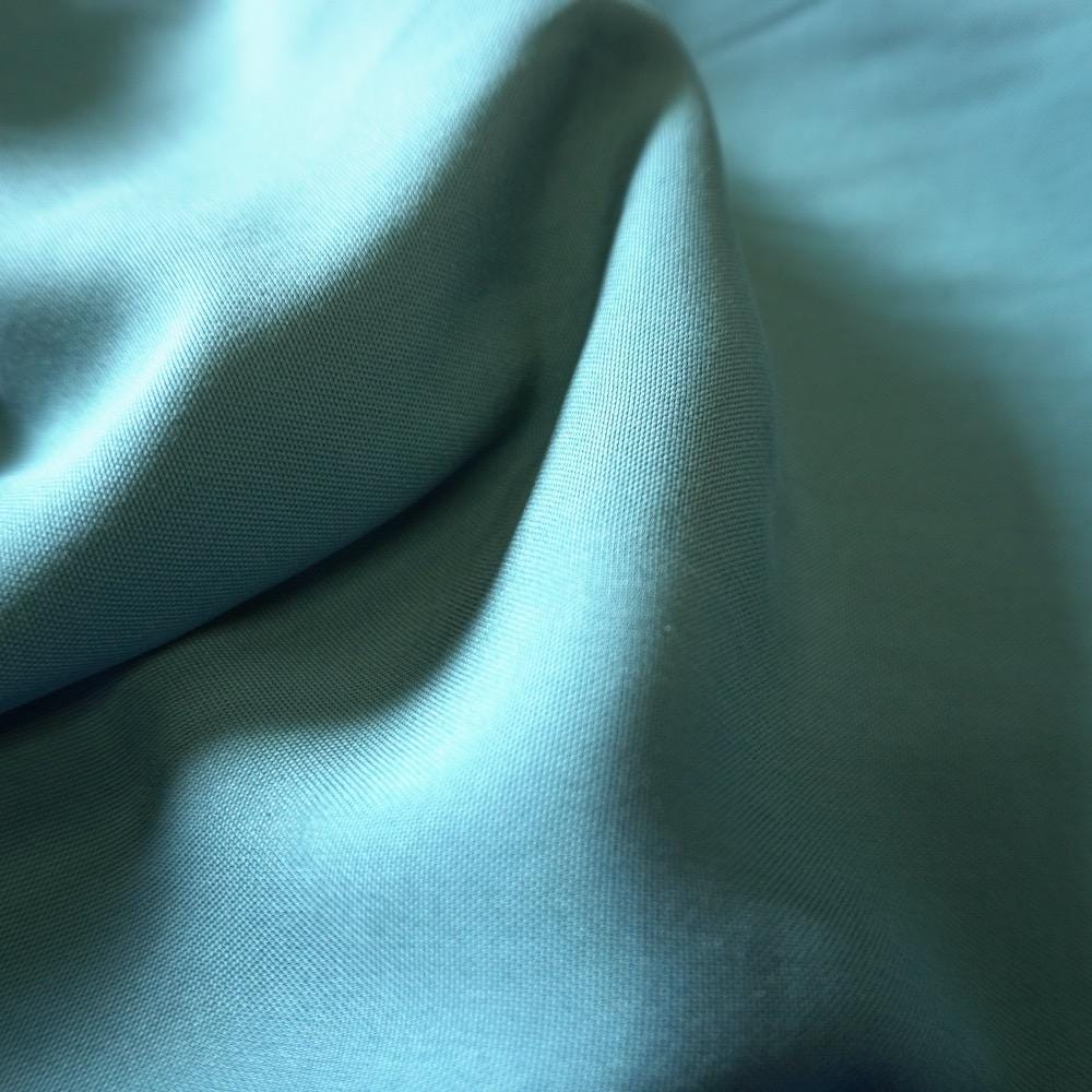 Aqua Blue 100% Modal Fabric – Soft Breathable Woven