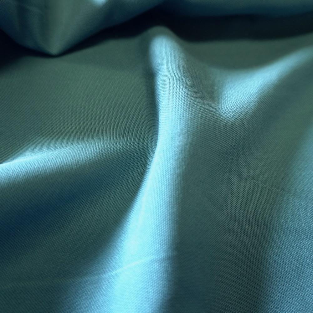 Aqua Blue 100% Modal Fabric – Soft Breathable Woven