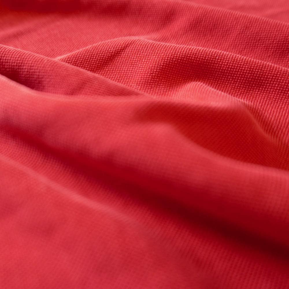 Modal Pique Jersey - Red - Sand Washed, Soft & Drapey, 190gsm
