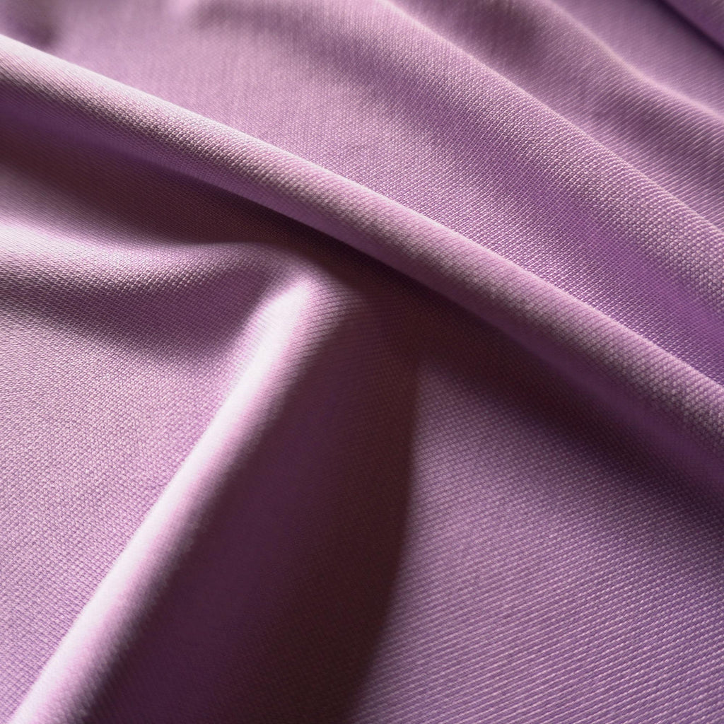 Modal Pique Jersey - Lilac - Sand Washed, Soft & Drapey, 190gsm