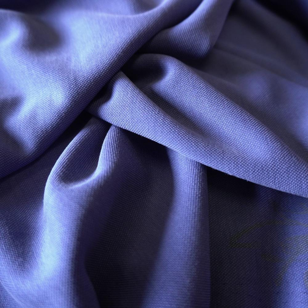Modal Pique Jersey - Blueberry - Sand Washed, Soft & Drapey, 190gsm