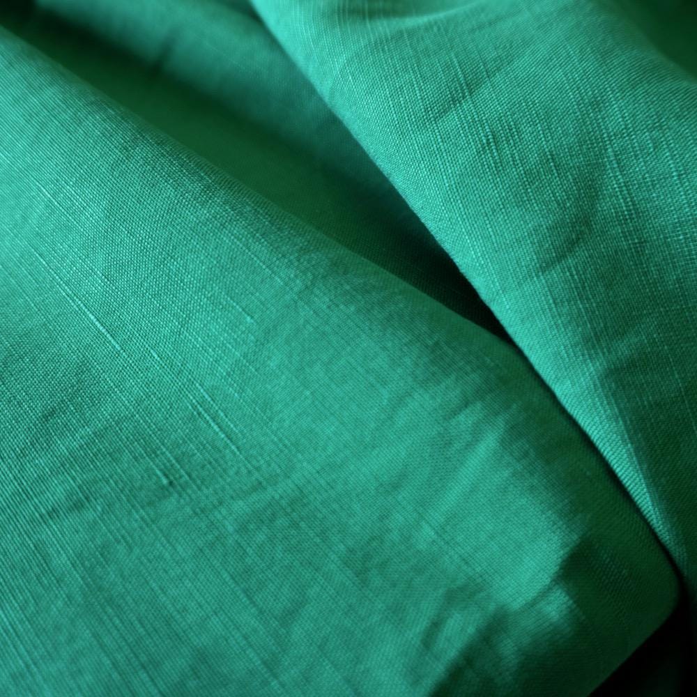 Sand washed Tencel linen - Emerald Green