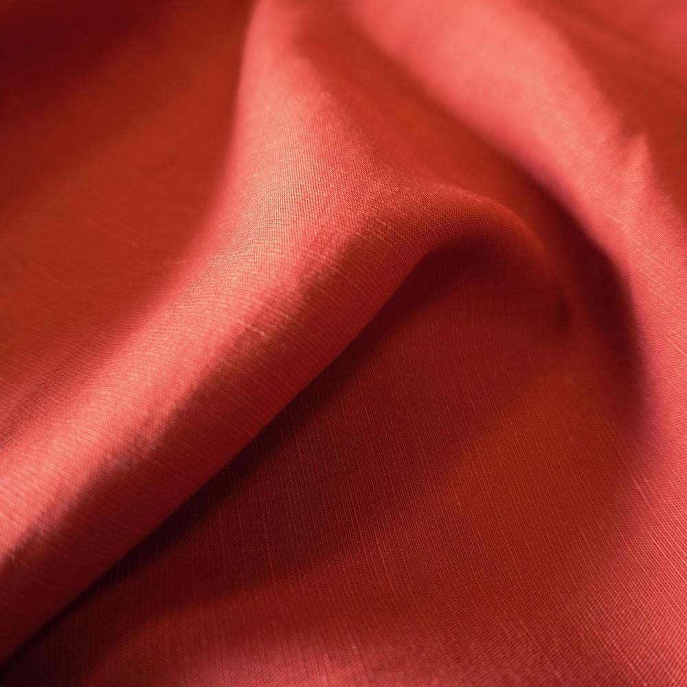Sand washed Tencel linen - Ruby Red