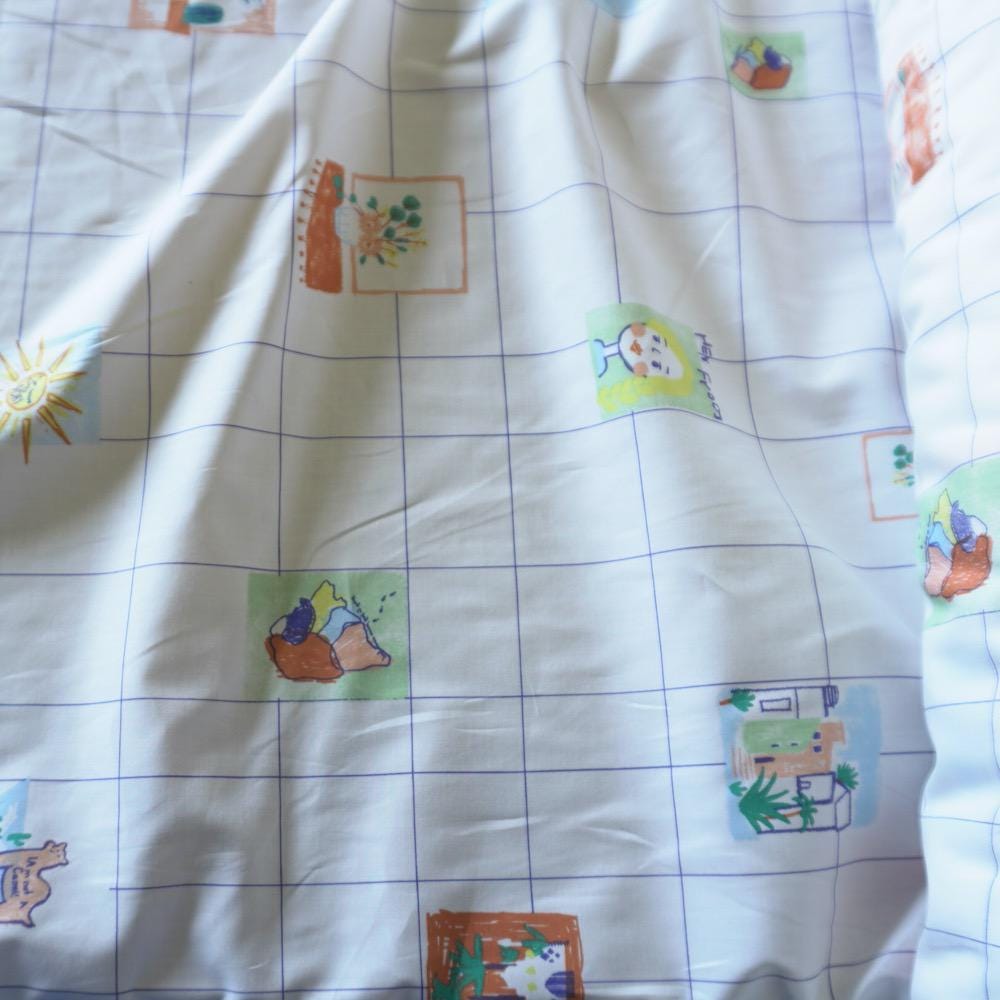 I'm Not a Camel - Grid Cotton Poplin Fabric