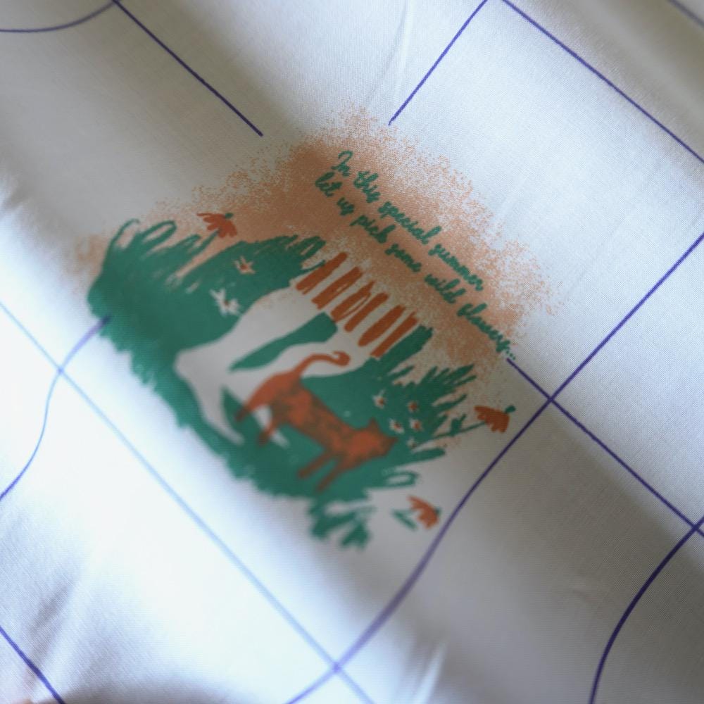 I'm Not a Camel - Grid Cotton Poplin Fabric