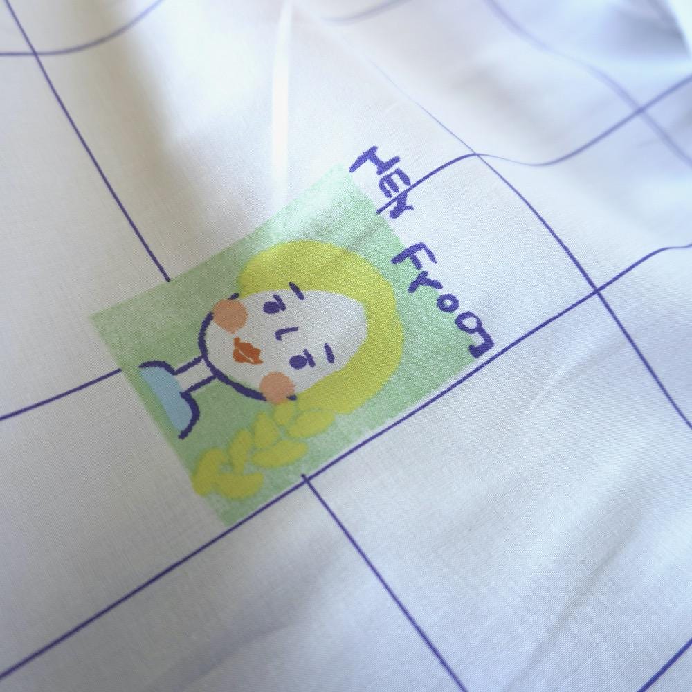 I'm Not a Camel - Grid Cotton Poplin Fabric