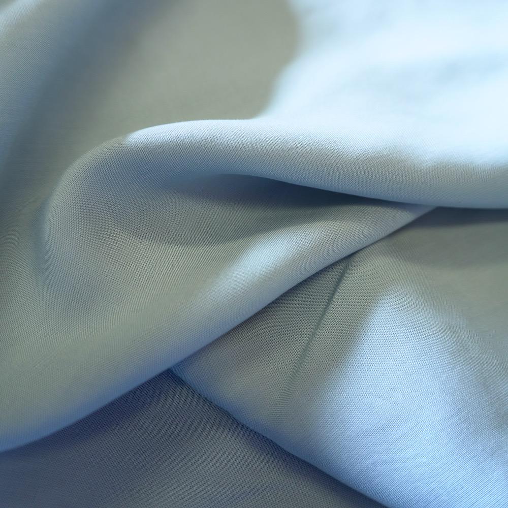 Soft Tencel Plain Weave Fabric - Grey Blue