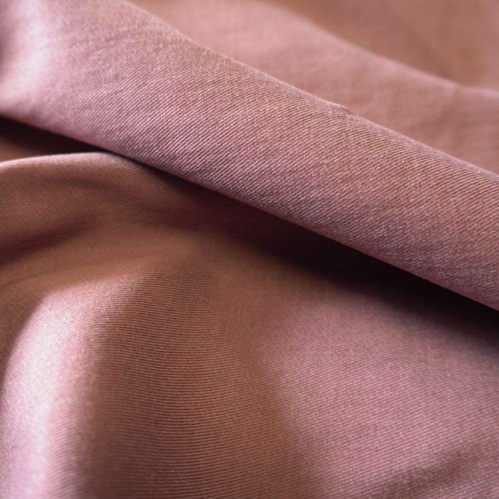 Heavy Weight Stretchy Tencel Cotton Twill - Terracotta