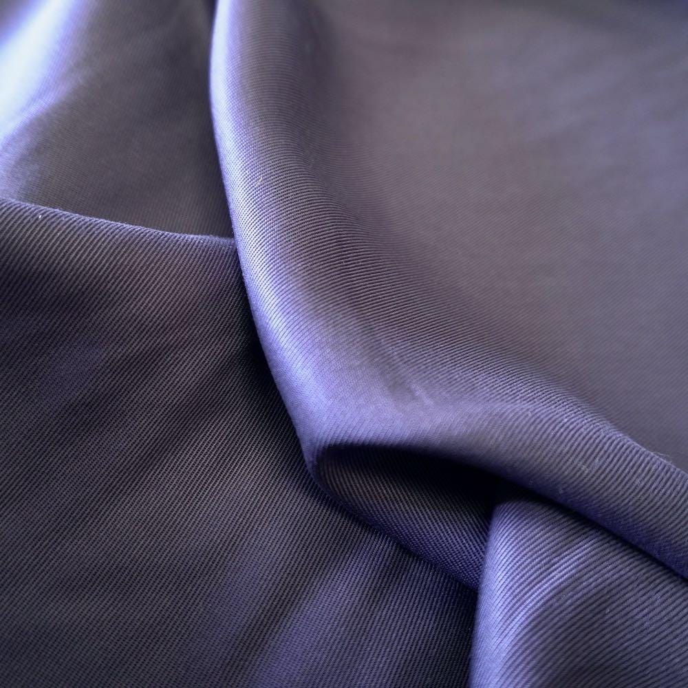 Sand Washed Tencel Twill fabric - Night blue