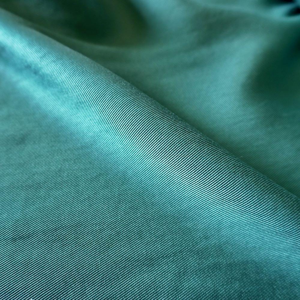 Sand Washed Tencel Twill fabric - Aqua Blue