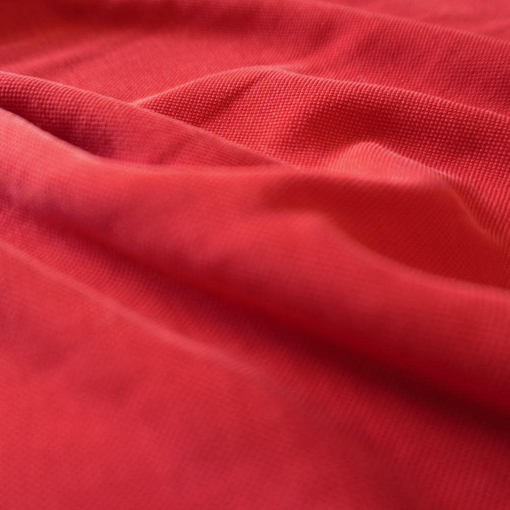 Modal Pique Jersey - Red - Sand Washed, Soft & Drapey, 190gsm