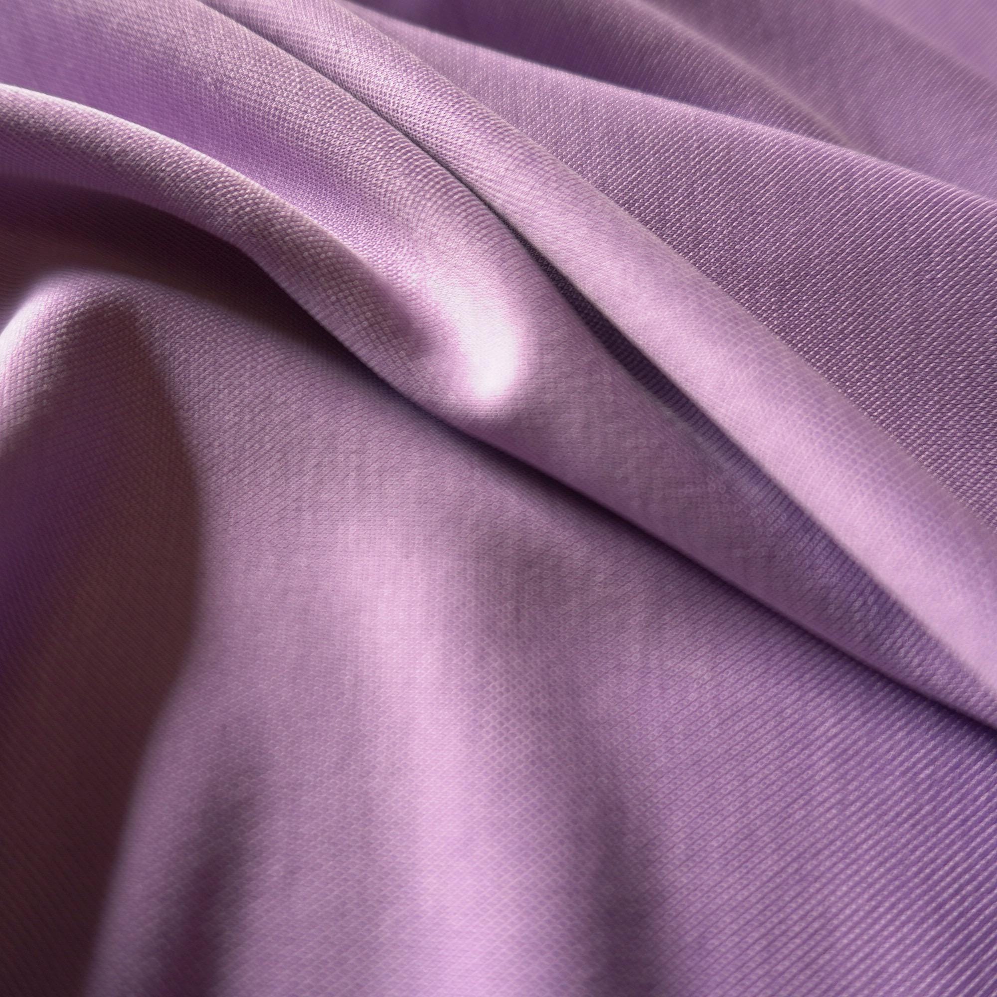 Modal Pique Jersey - Lilac - Sand Washed, Soft & Drapey, 190gsm