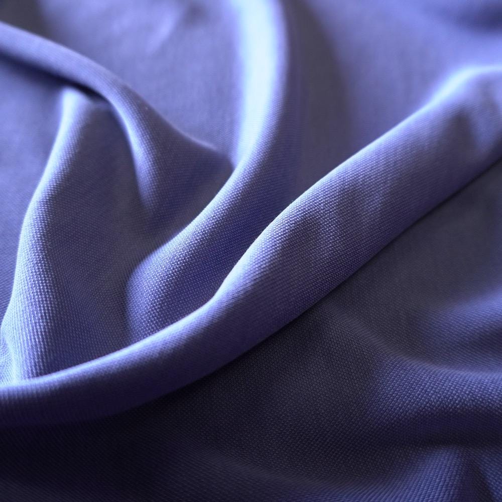 Modal Pique Jersey - Blueberry - Sand Washed, Soft & Drapey, 190gsm