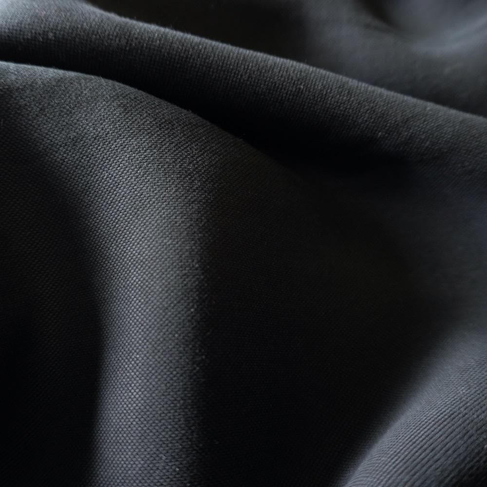 Soft Black Lyocell Pique – Matte Fluid Dress Fabric