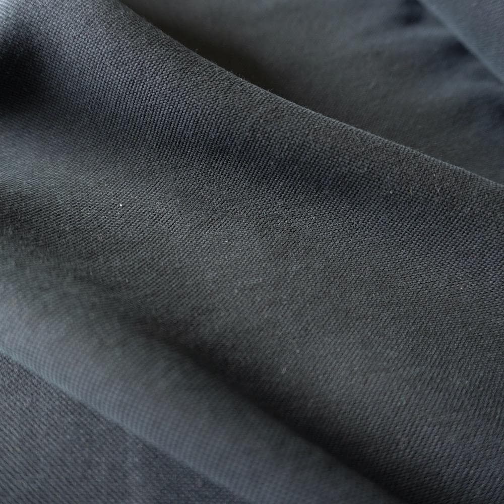 Soft Black Lyocell Pique – Matte Fluid Dress Fabric