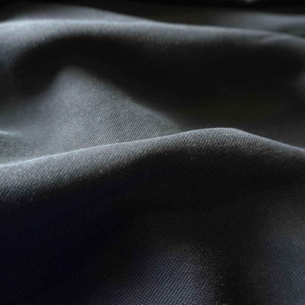 Soft Black Lyocell Pique – Matte Fluid Dress Fabric